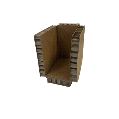 Coin de protection en carton alvéolaire
