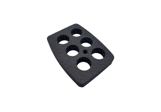 Pièce découpée en mousse