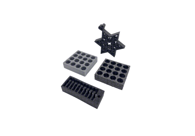 Pièce découpée en mousse