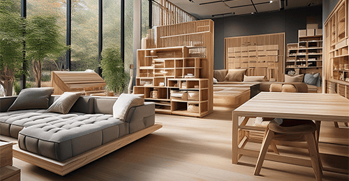 Meubles en bois dans une maison