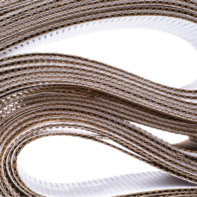 Rouleau en carton ondulé